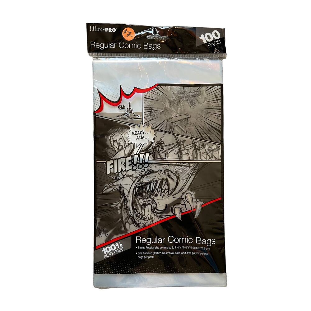Collector's Acid Free Comic Book Bags, 100 ct, Ultra Pro